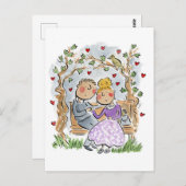 バークレー広場でナイチンゲールが歌った ポストカード (正面/裏面)