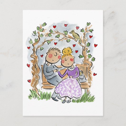 バークレー広場でナイチンゲールが歌った ポストカード (正面)