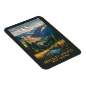 バークレー春イラストレーショントラベルアートヴィンテージ マグネット (右側)