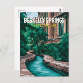 バークレー春ウェストバージニアイラストレーショントラベル ポストカード (正面/裏面)