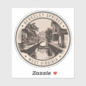 バークレー春ウェストバージニアイラストレーションバッジ シール (シート)