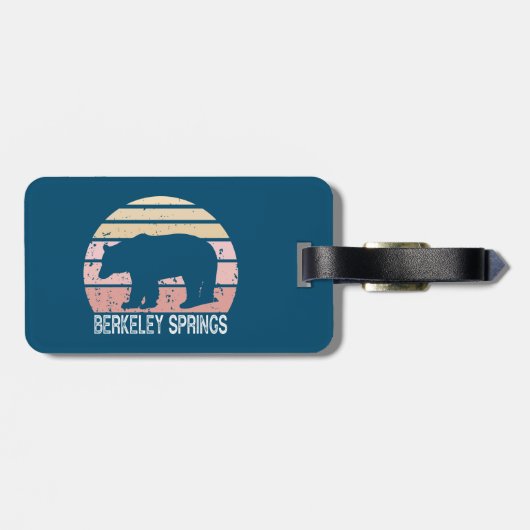 バークレー春ウェストバージニアレトロベア ラゲッジタグ (裏面横)