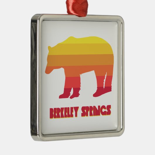 バークレー春ズウエストバージニアレインボーベア メタルオーナメント (右)