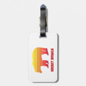 バークレー春ズウエストバージニアレインボーベア ラゲッジタグ (裏面縦)