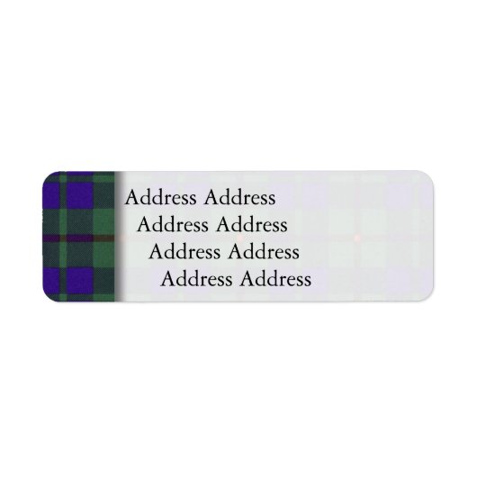 バークレー氏プレイドスコットランドタータンチェック ラベル (正面)