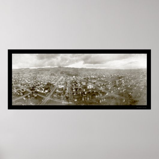 バークレー飛行船の写真1908 ポスター (正面)