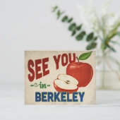 バークレー・カリフォルニアアップル – ヴィンテージトラベル ポストカード (スタンド正面)