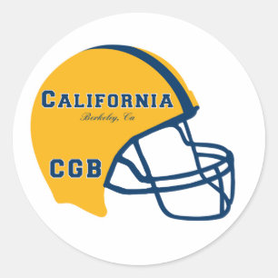 バークレー・カリフォルニアCAサッカーヘルメットロゴ ラウンドシール