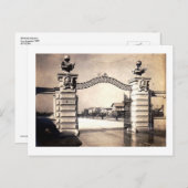 バークレー・スクエア、ロサンゼルス1905ヴィンテージ ポストカード (正面/裏面)