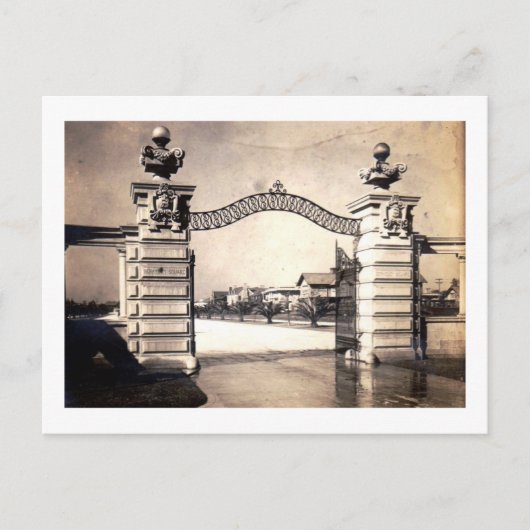 バークレー・スクエア、ロサンゼルス1905ヴィンテージ ポストカード (正面)