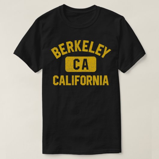バークレーCAカリフォルニアジムスタイル動揺してアンバー Tシャツ (デザイン正面)