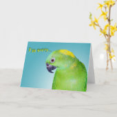 バーク咬傷 カード (黄色い花)