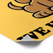 バーク来サイドおもしろい犬恋人のポスターサインへ ポスター (角)