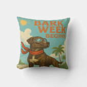 バーク・ウィーク開始：レトロ飛行版 クッション (正面)