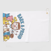 バーク&ド誇りを持ったッグパパ父の日 ゴルフタオル (横)