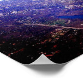 バーク，バージニア州の空中表示 ポスター (角)