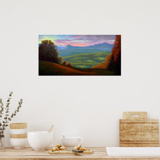 バーク・マウンテンのポスターからウィロウバイ湖 ポスター (キッチン)