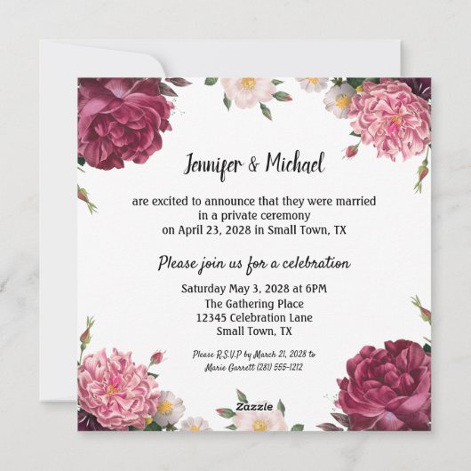 バーグエレガントンディとピ結婚ンクの発表 シーズンカード (裏面)