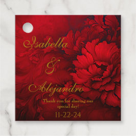 バーグエレガントンディとレッドフローラ結婚ズ フェイバータグ