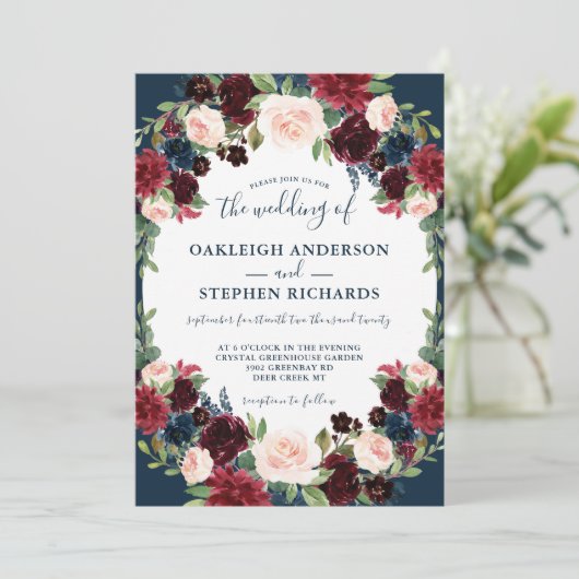 バーグエレガントンディと海軍のフローラ結婚ズ 招待状 (スタンド正面)