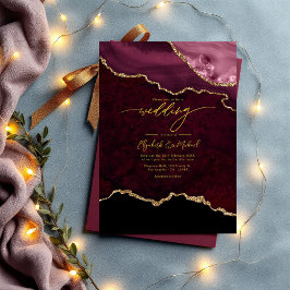 バーグエレガントンディと金ゴールドア結婚ガートのQRコード 招待状