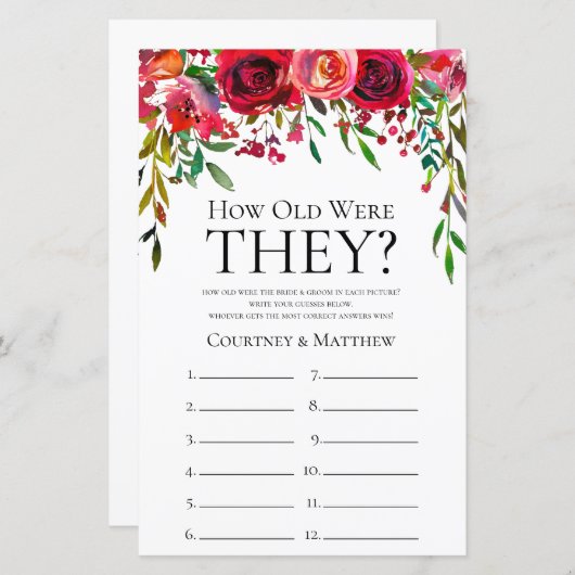 バーグエレガントンディのバラ彼らは何歳だった (正面/裏面)