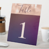 バーグエレガントンディバラ金ゴールドきらめくのテー結婚ブル 台座サイン (インサイチュ)