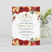 バーグエレガントンディフローラビクトリアンブライダルシャワー 招待状 (スタンド正面)