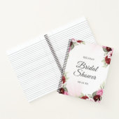 バーグエレガントンディフローラブライダルシャワー結婚ズ ノートブック (内部)