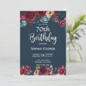 バーグエレガントンディ海軍フローラ70th誕生日パーティー 招待状 (スタンド正面)