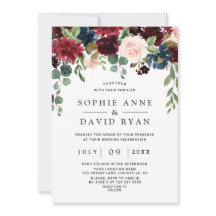 バーグエレガントンディ海軍ブルー結婚花