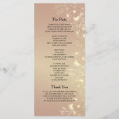 バーグエレガントンディ金ゴールドフローラ結婚ズ プログラム (裏面)