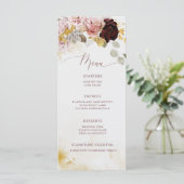 バーグエレガントンディ金ゴールドフローラ結婚ズ メニュー (スタンド正面)