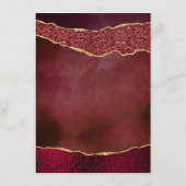 バーグエレガントンディ&金ゴールドアゲート結婚ト アドバイスカード (裏面)