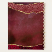 バーグエレガントンディ&金ゴールドアゲート結婚ト プランナー手帳 (裏面)