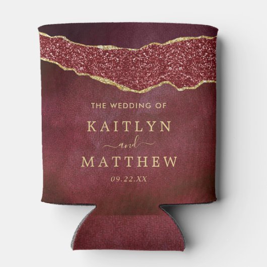 バーグエレガントンディ&金ゴールドアゲート結婚ト 缶クーラー (裏面)