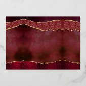 バーグエレガントンディ&金ゴールドア結婚ガテさん 箔招待状 (裏面)