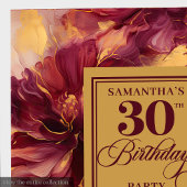 バーグスタイリッシュンディ赤面金ゴールド30th誕生日パーティー スタンダードカクテルナプキン