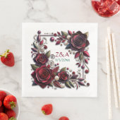 バーグニかわいらしーバラフローラモノグラムの (インサイチュ)