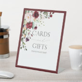 バーグニエレガントディフローラ水彩ブライダルシャワー 台座サイン (インサイチュ)