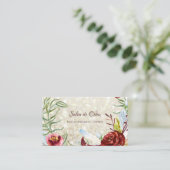 バーグニエレガントディフローラ金ゴールドグリッター美しいサロン 名刺 (スタンド正面)