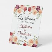 バーグニエレガントーフローラへようこそ結婚我々 台座サイン (正面)