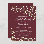 バーグニエレガントーフローラブライダルシャワー招待状 招待状 (正面/裏面)