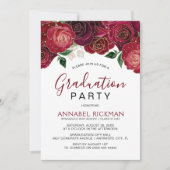 バーグニエレガントーフローラ卒業パーティー 招待状 (正面)