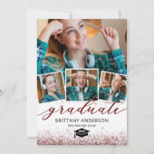 バーグニエレガントー卒業式4写真招待状 招待状 (正面)