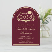 バーグニエレガントー大学の卒業発表 招待状 (スタンド正面)