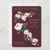 バーグニエレガントー海軍の水色フローラ滝 セーブザデート (正面)