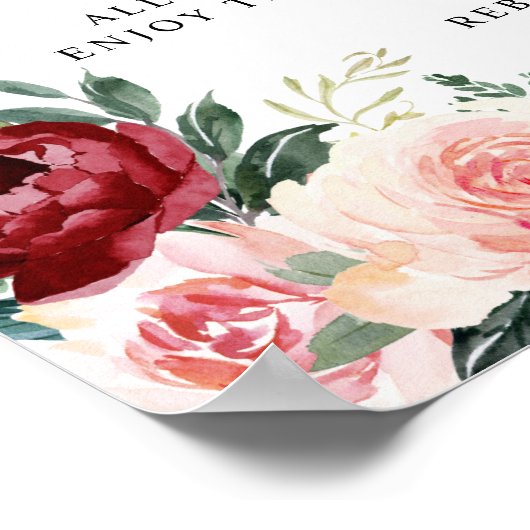 バーグニエレガントー赤面結婚の無プラグイン式 ポスター (角)