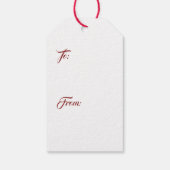 バーグニエレガントー金ゴールドハート ギフトタグ (裏面)