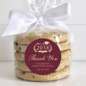 バーグニエレガントー金ゴールド卒業ありがとう ラウンドシール